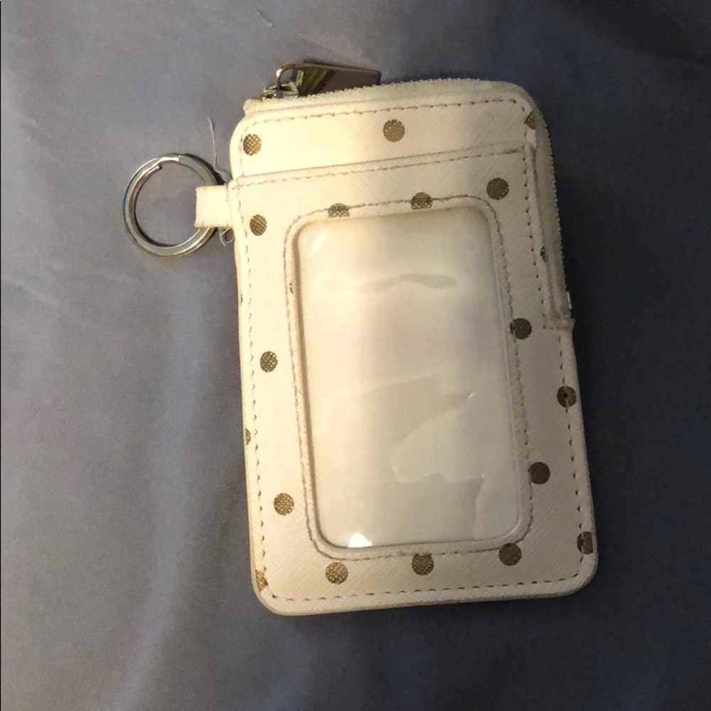 Polka dot card holder